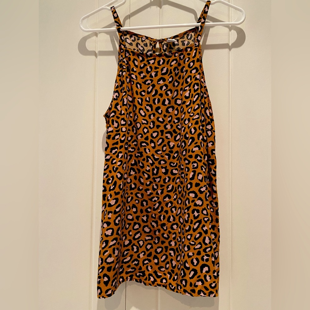 Old Navy leopard print halter top